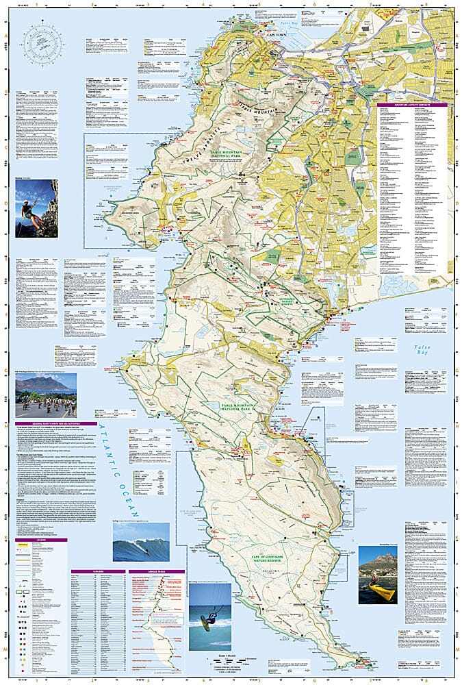 Cape Town & Peninsula (South Africa) Adventure Map | National Geographic carte pliée National Geographic 