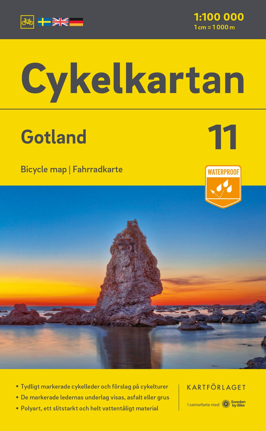 Carte cycliste n° 11 - Gotland (Suède) | Norstedts carte pliée Norstedts 