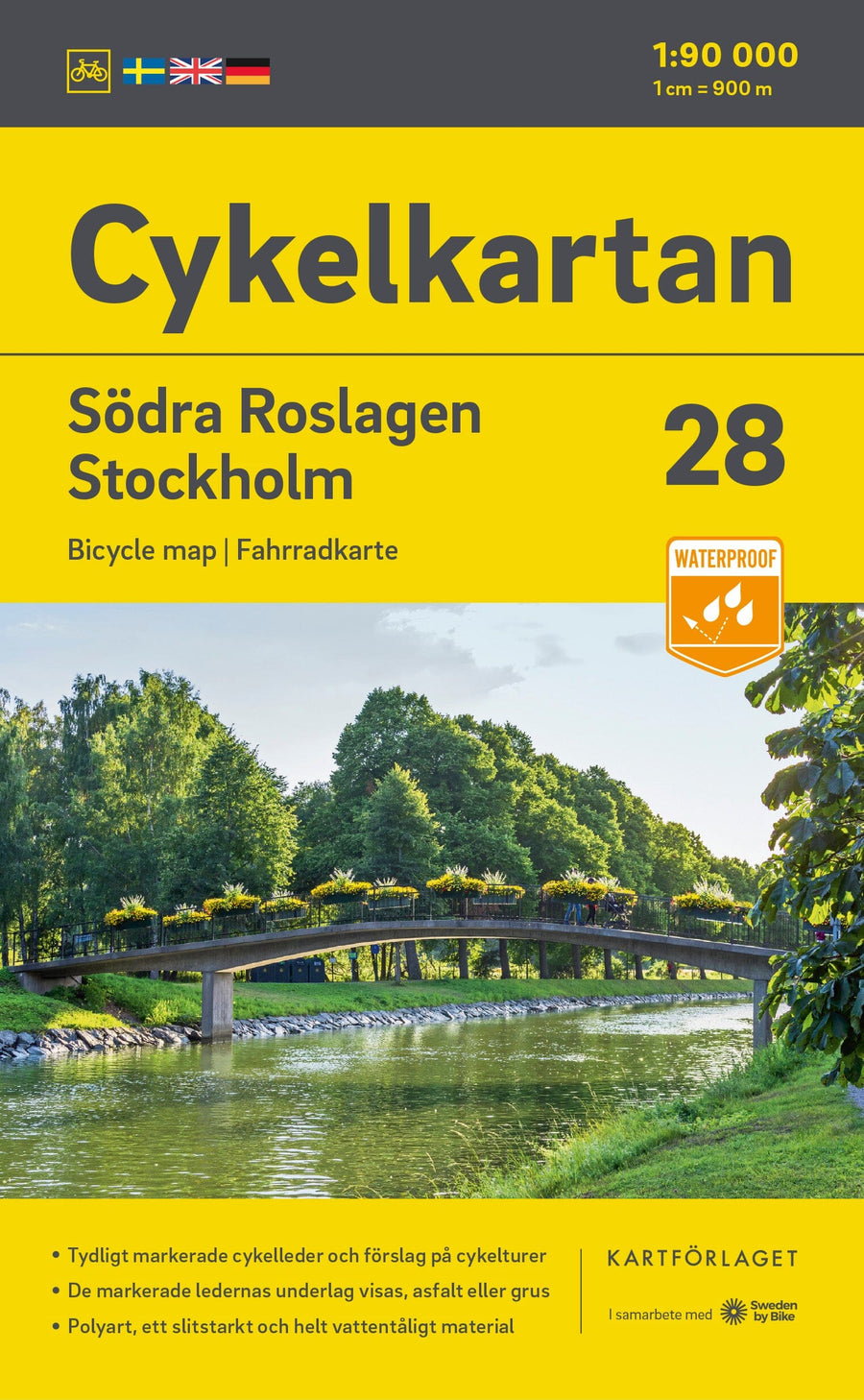 Carte cycliste n° 28 - Roslagen Sud / Stockholm (Suède) | Norstedts carte pliée Norstedts 