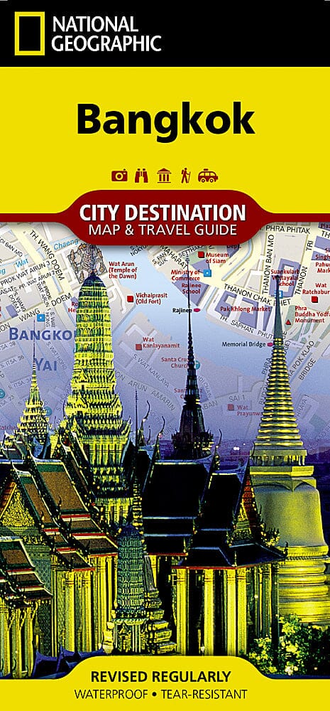 Carte de destination de Bangkok, Thaïlande | National Geographic carte pliée National Geographic 