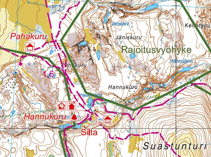 Carte de plein air n° 12 - Pallas Hetta Olos (Finlande) | Karttakeskus carte pliée Karttakeskus 