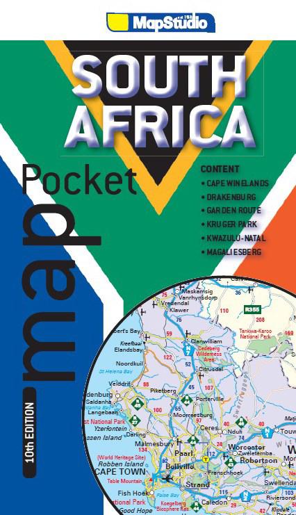Carte de poche - Afrique du Sud | MapStudio carte pliée MapStudio 