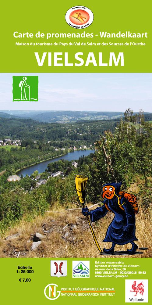 Carte de promenades - Vielsalm (Belgique) | NGI carte pliée IGN Belgique 