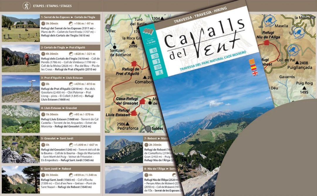 Carte de randonnée - Cavalls del Vent (Pyrénées Catalanes, Espagne) | Alpina carte pliée Editorial Alpina 