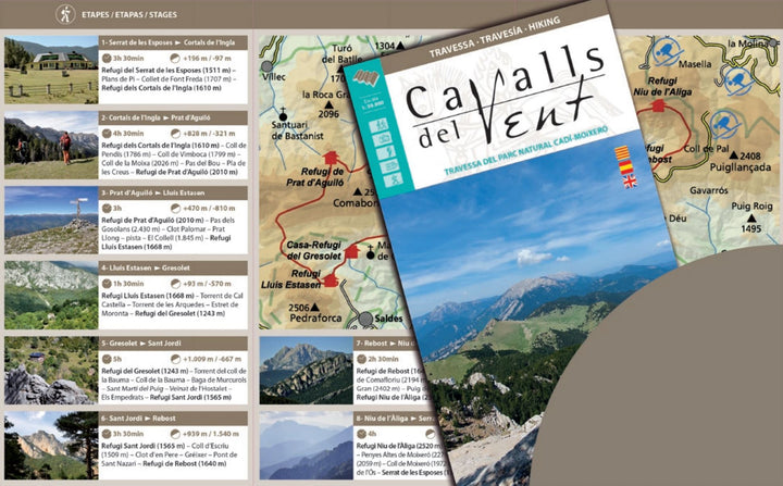 Carte de randonnée - Cavalls del Vent (Pyrénées Catalanes, Espagne) | Alpina carte pliée Editorial Alpina 