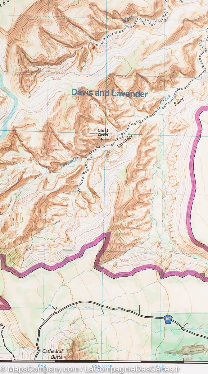 Carte de randonnée de Needles District (Parc National de Canyonlands, Utah) | National Geographic - La Compagnie des Cartes