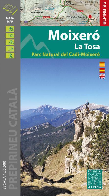 Carte de randonnée - Moixero, La Tosa & Parc Naturel de Cadi-Moixero (Catalogne, Espagne) | Alpina carte pliée Editorial Alpina 