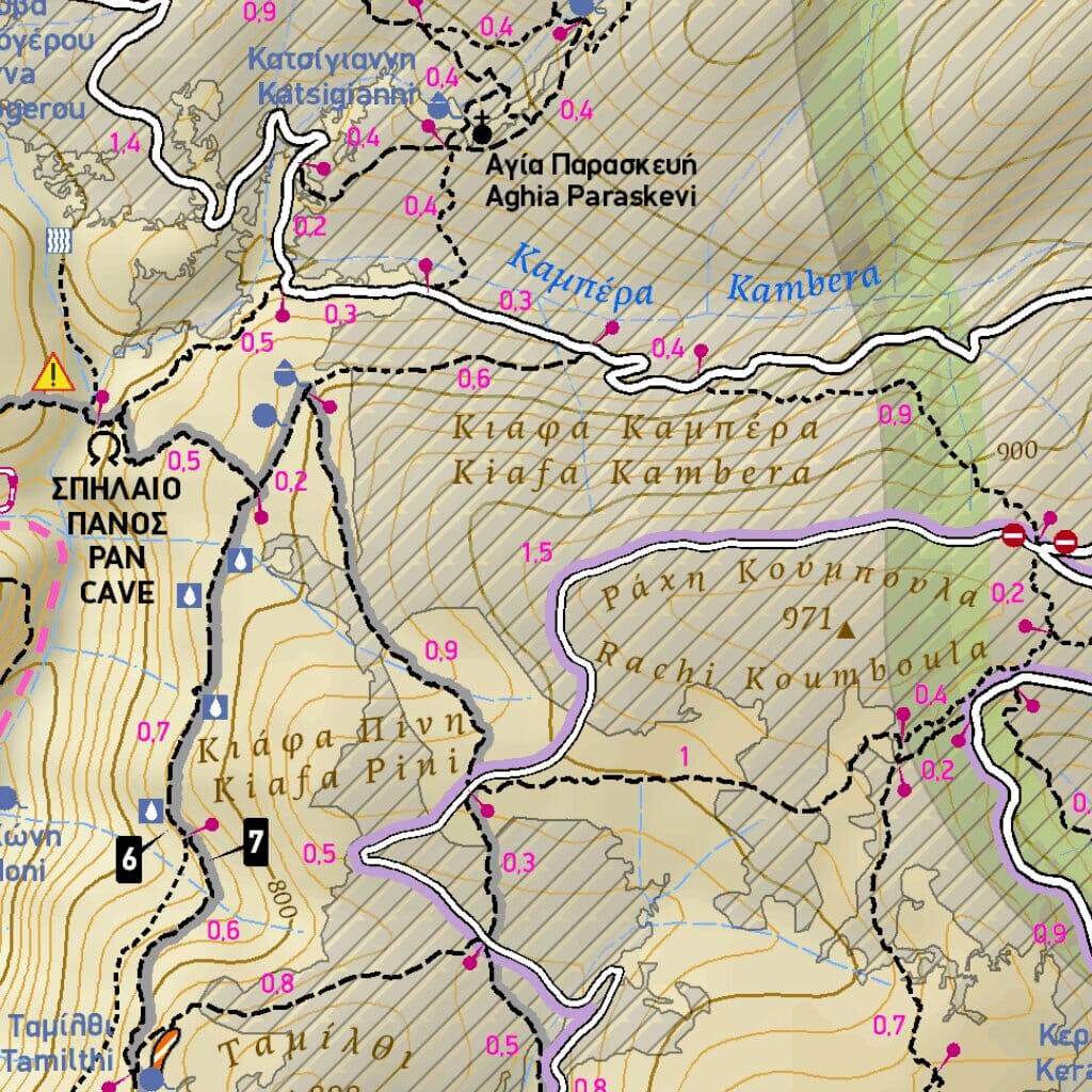 Carte de randonnée - Mont Parnitha (Grèce) | Terrain Cartography carte pliée Terrain Cartography 