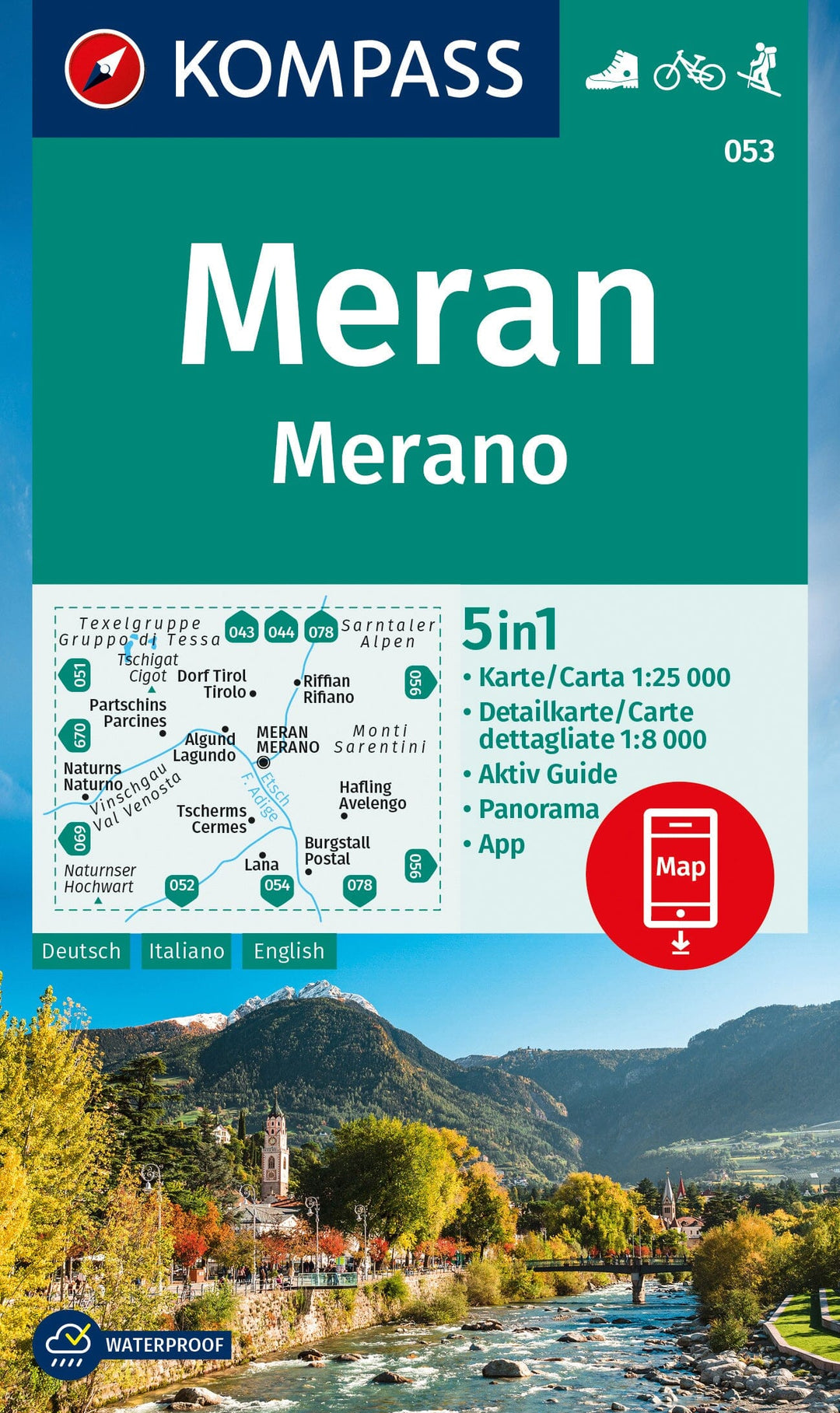 Hiking Map # 053 - Merano (Italy) | Kompass