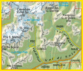 Carte de randonnée n° 48 - Vallées de Peio, Rabbi & Sole (Italie) | Tabacco carte pliée Tabacco 