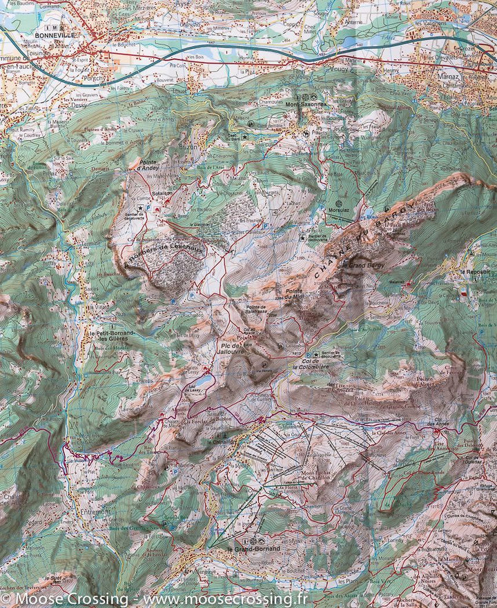 Carte de randonnée du Mont Blanc, A1 | Rando éditions - La Compagnie des Cartes