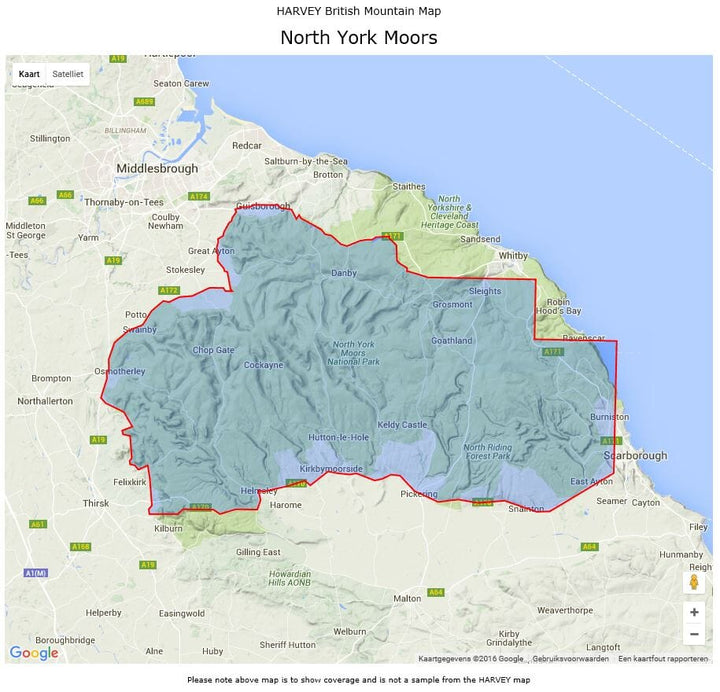 Carte de randonnée - North York Moors XT40 BMM | Harvey Maps - British Mountain carte pliée Harvey Maps 