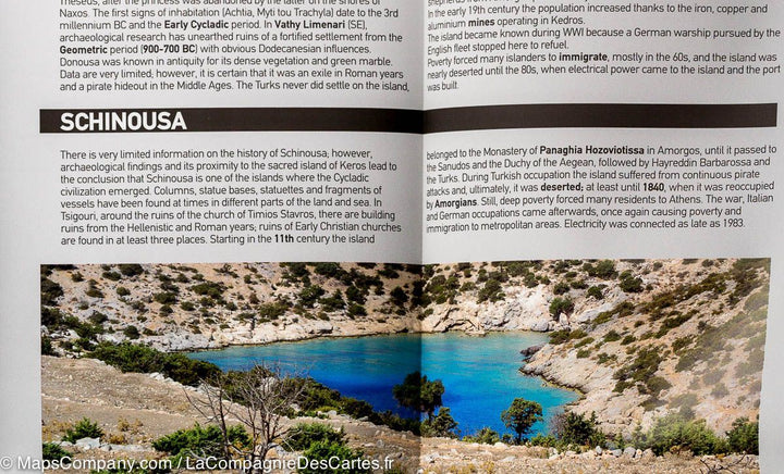 Carte de randonnée des Petites Cyclades (Grèce) | Terrain Cartography - La Compagnie des Cartes