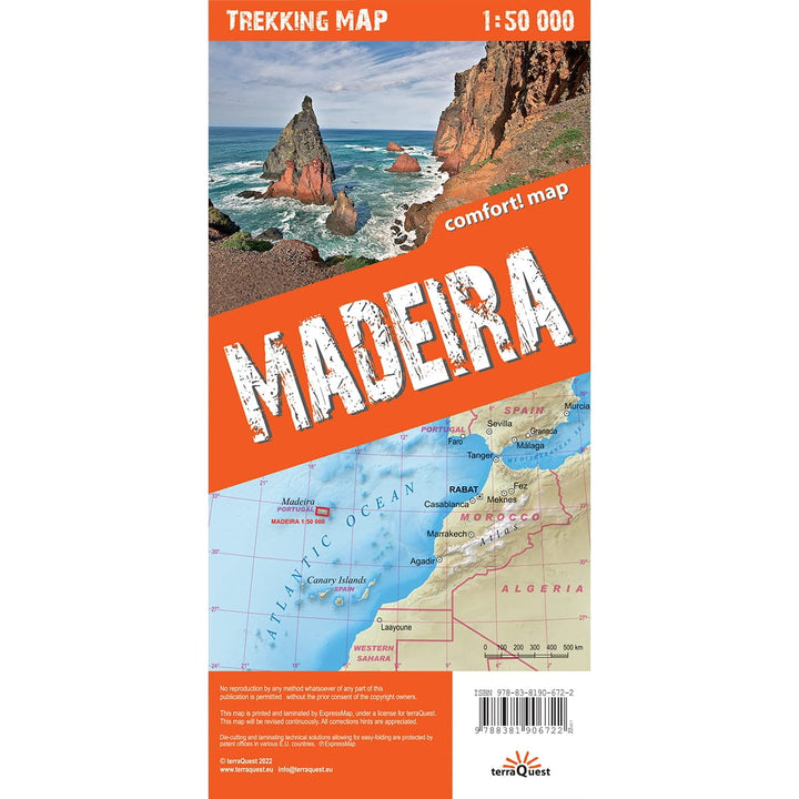 Carte de randonnée plastifiée - Madère (Portugal) | TerraQuest carte pliée Terra Quest 