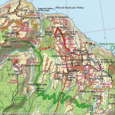 Carte de randonnée de Madère (Portugal) | TerraQuest - La Compagnie des Cartes