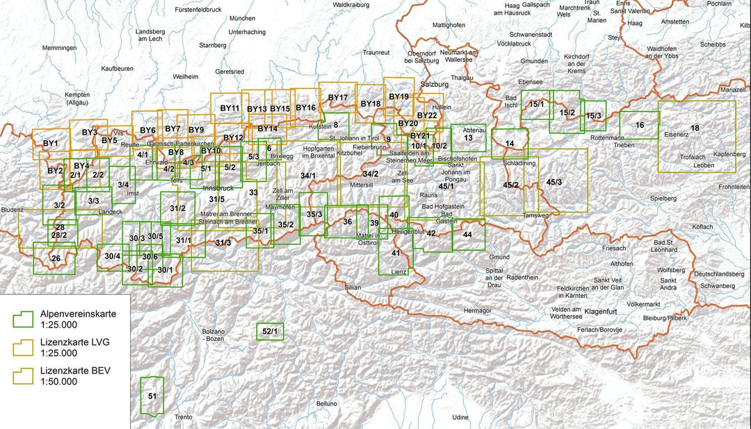 Carte de randonnée & ski - Hochschwabgruppe, n° 18 (Alpes autrichiennes) | Alpenverein carte pliée Alpenverein 