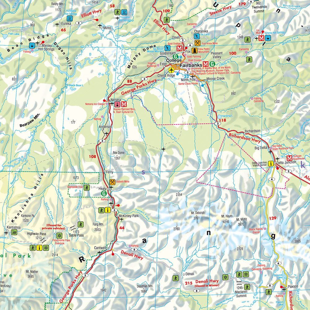 Carte de voyage - Alaska | Freytag & Berndt carte pliée Freytag & Berndt 