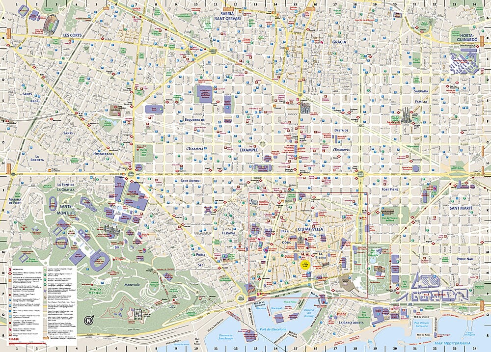 Carte de voyage - Barcelone (Espagne) | National Geographic Maps carte pliée National Geographic 