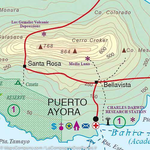 Carte de voyage - Iles Galapagos & Plans de Quito et Guayaquil (Equateur) | ITM carte pliée ITM 