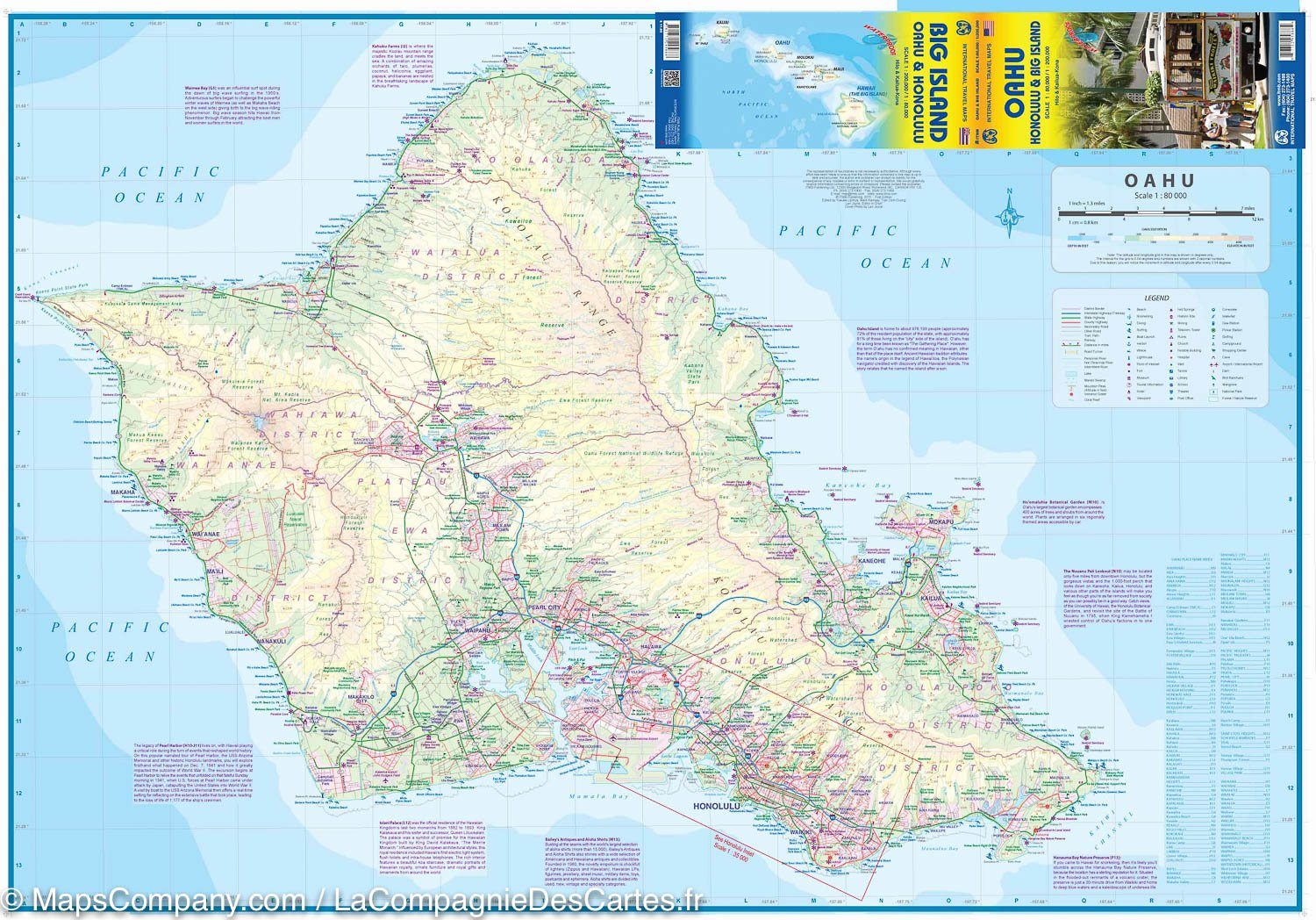 honolulu island map