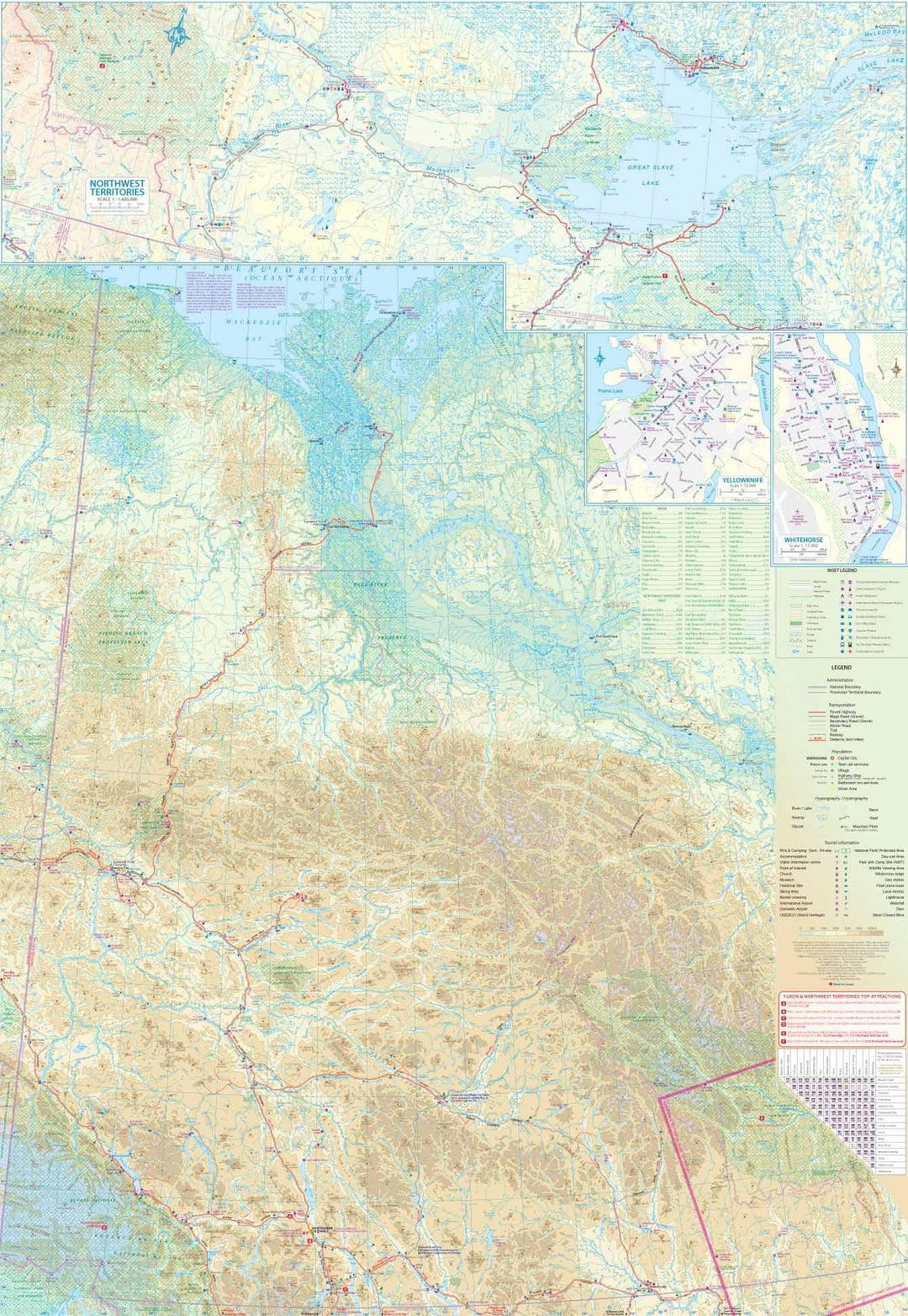 Carte de voyage de l'ouest du Canada | ITM - La Compagnie des Cartes