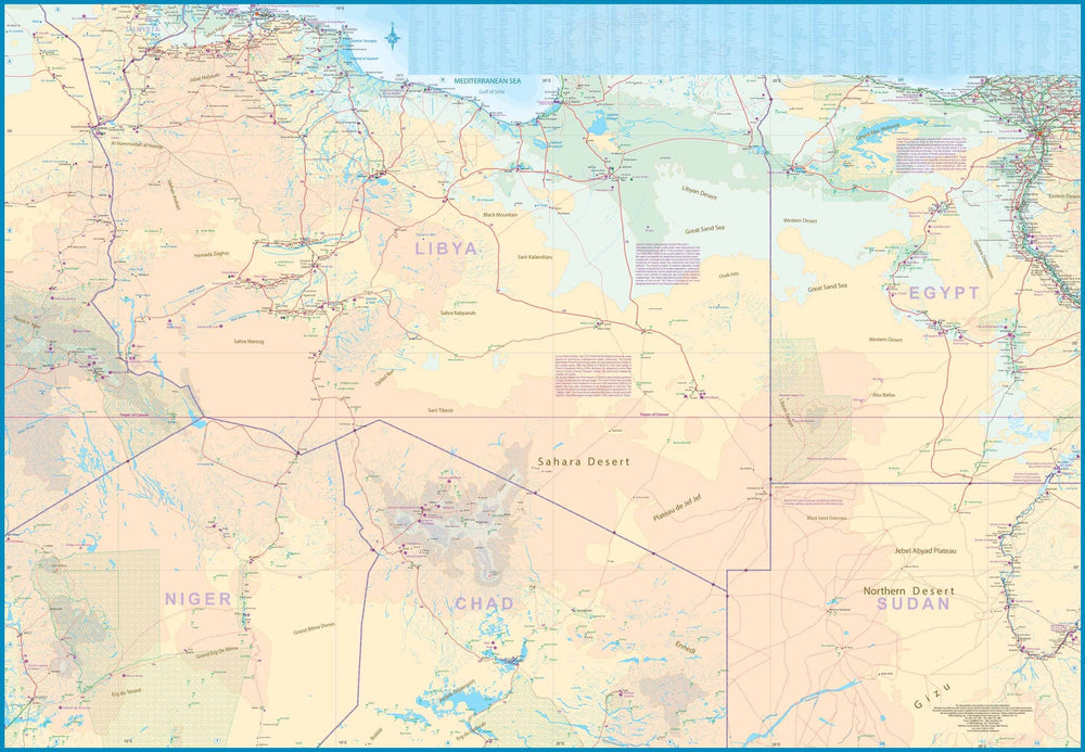 Carte de voyage - Sahara | ITM carte pliée ITM 