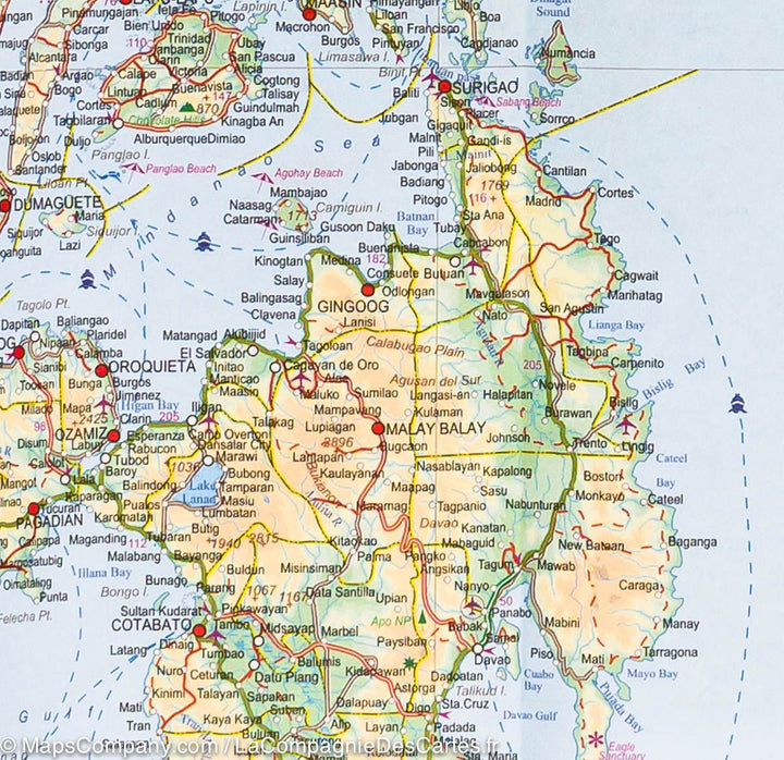 Carte de voyage - Sud-est asiatique | ITM carte pliée ITM 