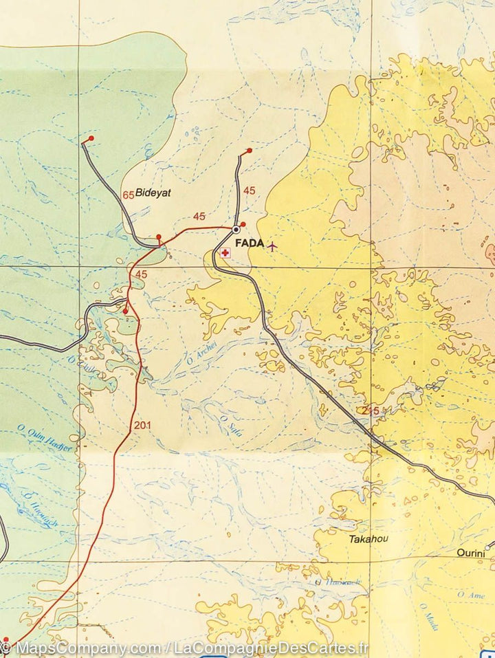 Carte de voyage - Tchad | ITM carte pliée ITM 