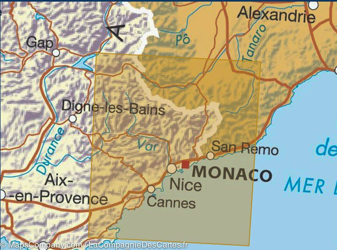 Carte départementale D06 - Alpes-Maritimes | IGN carte pliée IGN 