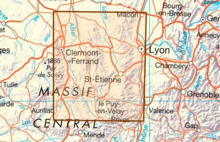 Carte départementale - Loire & Haute-Loire | IGN carte pliée IGN 