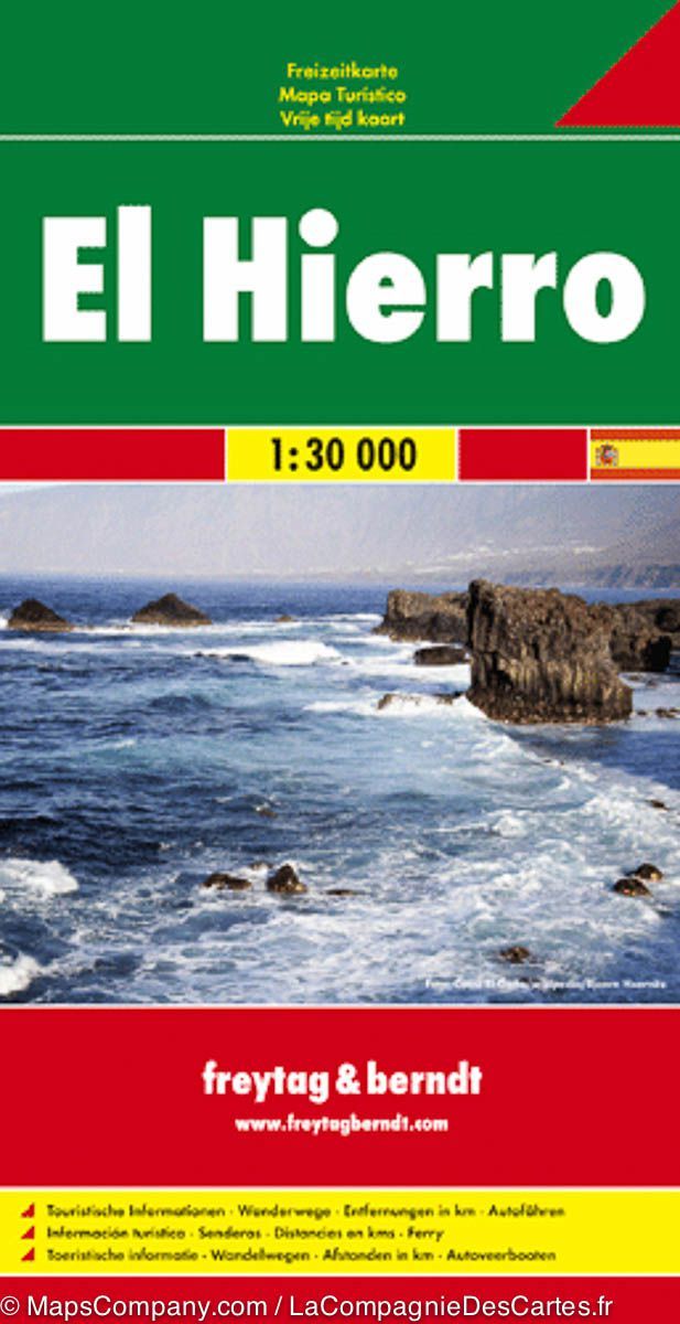 Carte détaillée - El Hierro (Iles Canaries) | Freytag & Berndt carte pliée Freytag & Berndt 