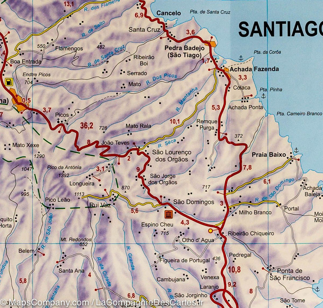 Carte détaillée des Iles du Cap Vert | Freytag &#038; Berndt - La Compagnie des Cartes