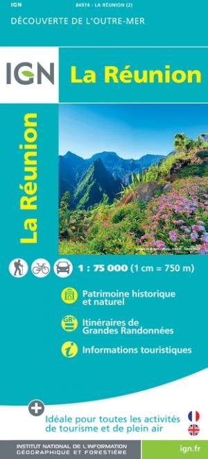 Carte détaillée - La Réunion | IGN carte pliée IGN 