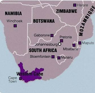 Carte du Cap &amp; environs (Afrique du Sud) | MapStudio - La Compagnie des Cartes