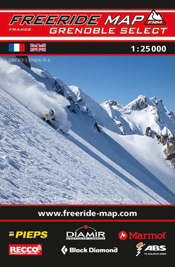 Carte Freeride - Grenoble Select | Freeride Map carte pliée Freeride Map 