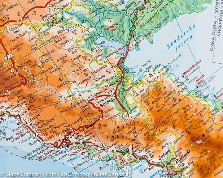 Carte géographique - Dalmatie & Istrie | Gizi Map carte pliée Gizi Map 