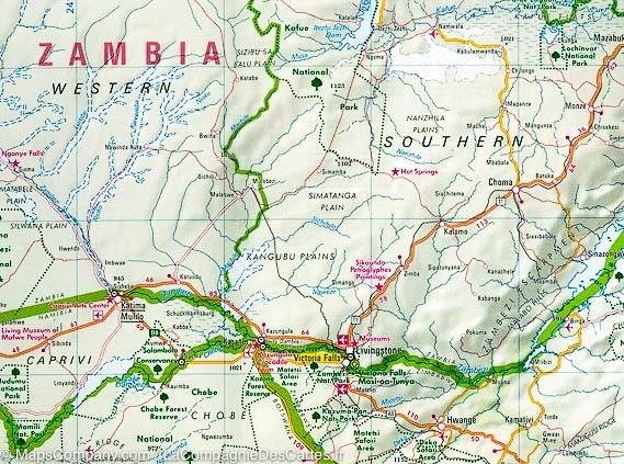 Carte imperméable - Afrique Australe (Afrique du Sud, Namibie, Botswana, Zimbabwe) | Nelles Map carte pliée Nelles Verlag 