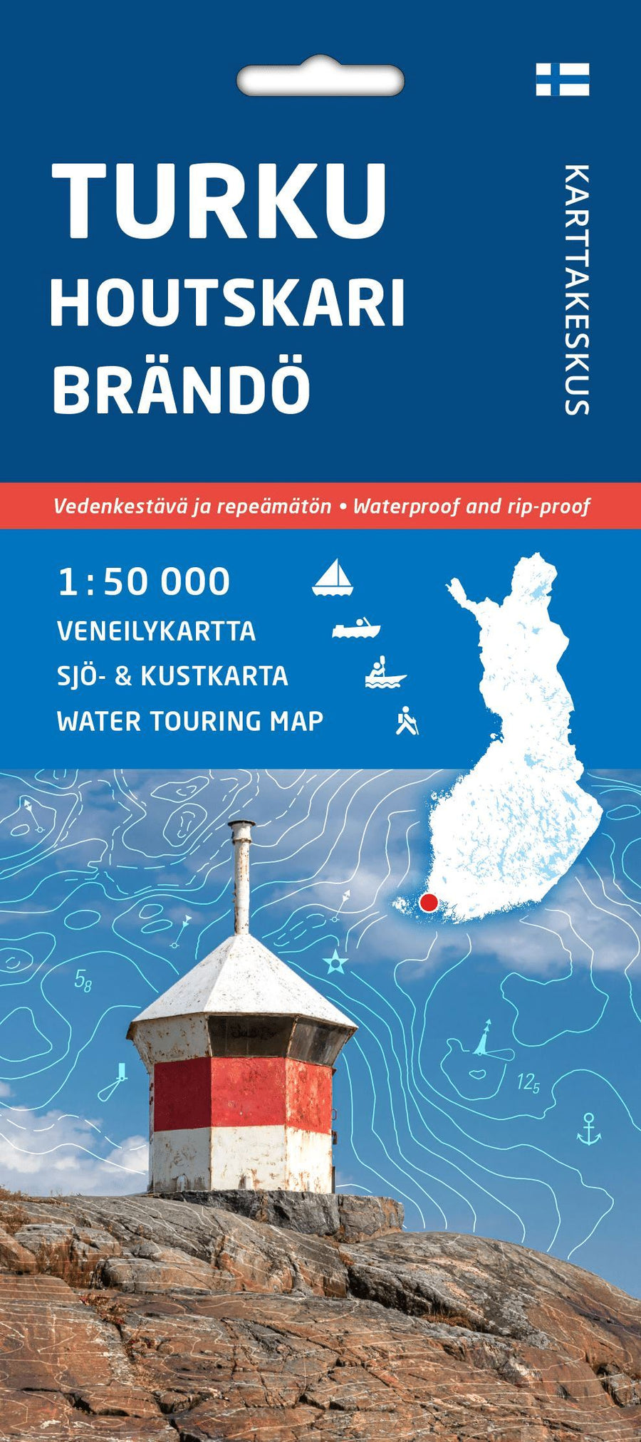 Carte marine n° 29 - Turku Houtskari Brändö veneilykartta (Finlande) | Karttakeskus carte pliée Karttakeskus 