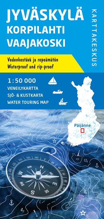 Carte marine n° 6 - Jyväskylä Korpilahti Vaajakoski (Finlande) | Karttakeskus carte pliée Karttakeskus 