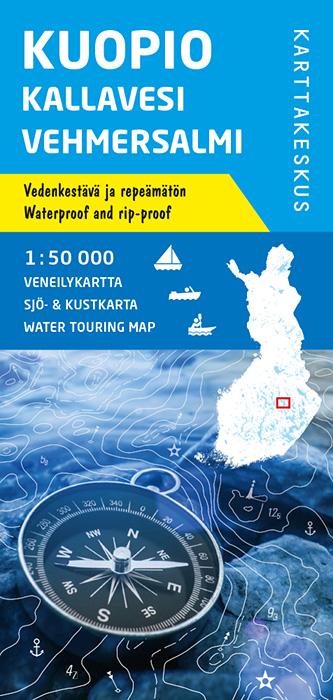 Carte marine n° 9 - Kuopio Kallavesi Vehmersalmi (Finlande) | Karttakeskus carte pliée Karttakeskus 