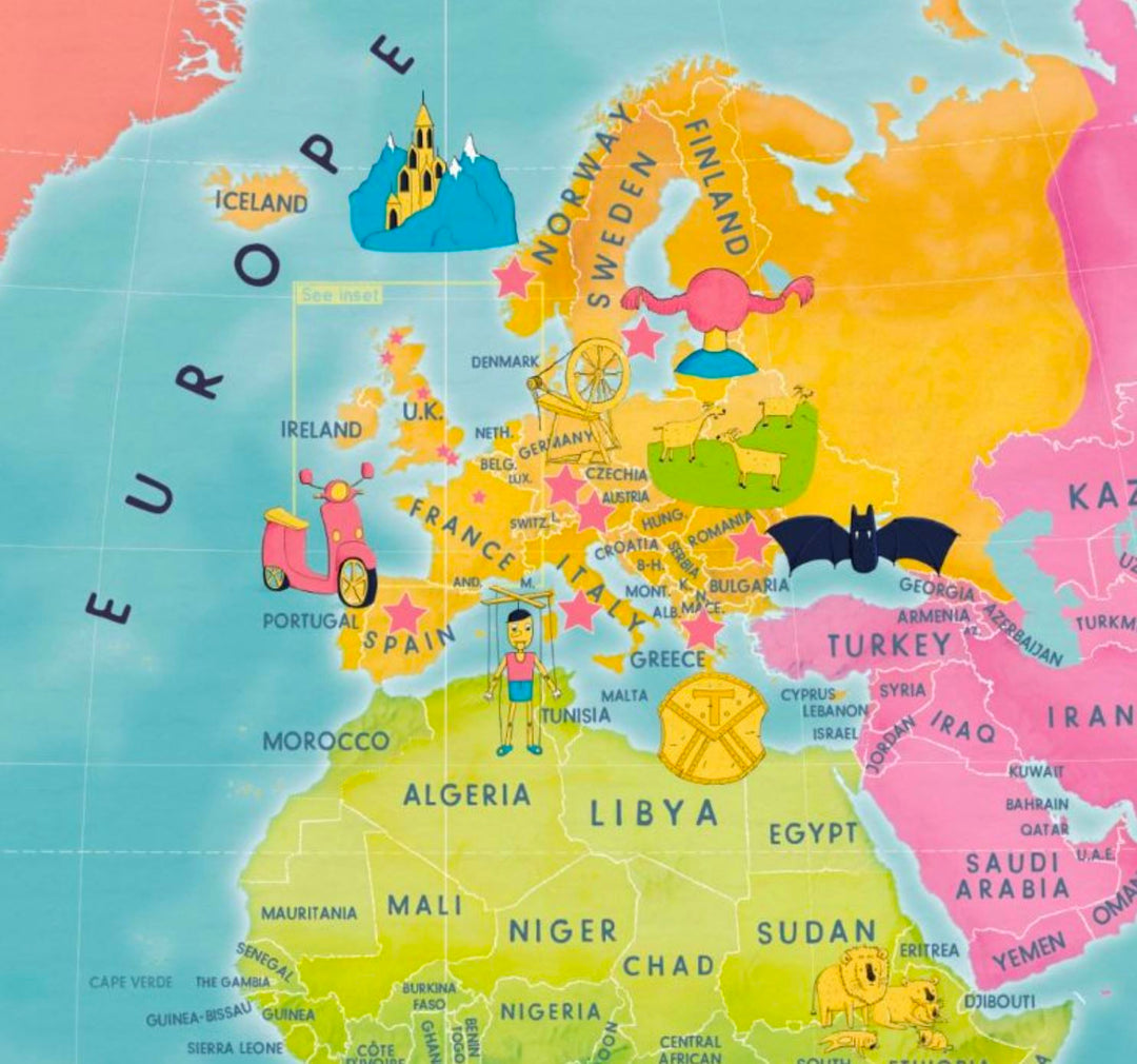 Maps international - Carte du Monde du Monde à gratter (scratch