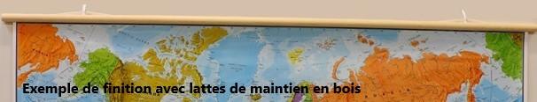 Laminated Giant Wall Map - World (Politics) - 197 x 117 cm, with Aluminum  Profiles | Maps International (French)