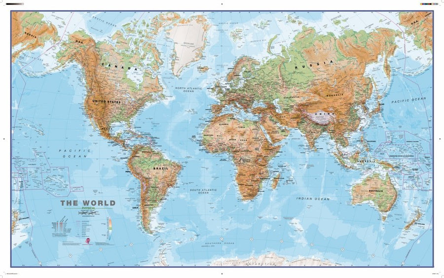 Grande carte monde murale - world-maps