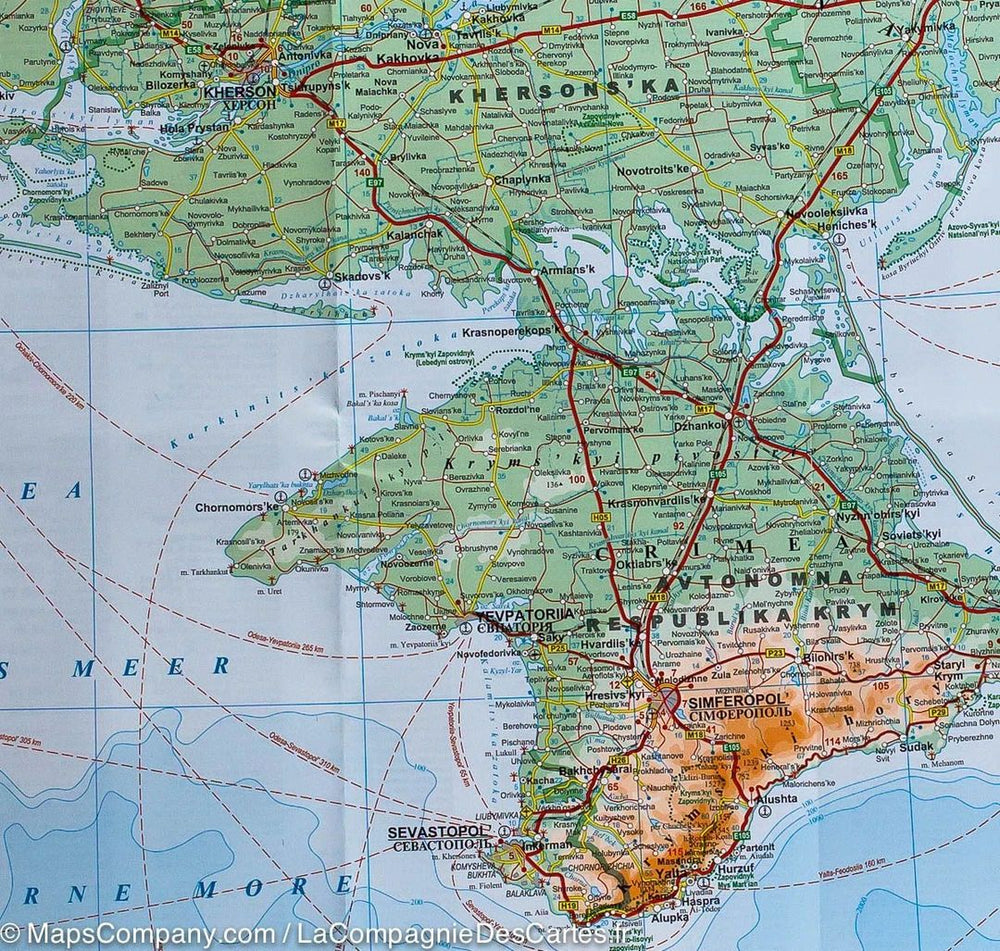 Carte murale - Ukraine & Moldavie (géographique) | Gizi Map carte murale grand tube Gizi Map 