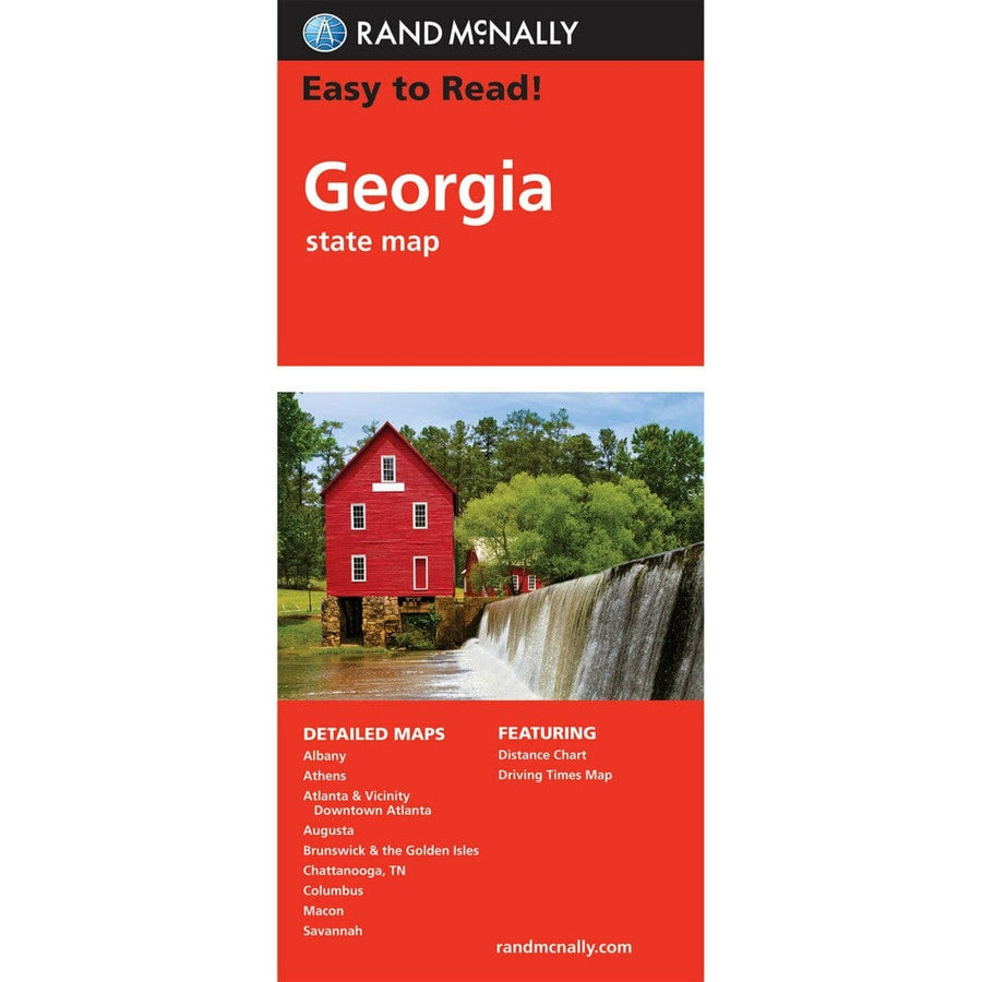 Georgia Easy to Read Folded Map | Rand McNally carte pliée 