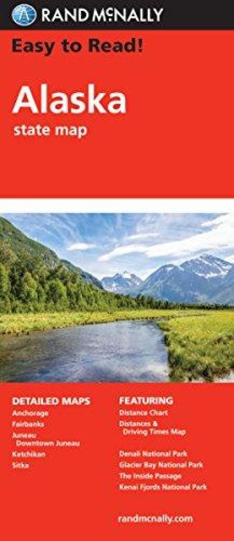 Alaska Easy to Read Folded Map | Rand McNally carte pliée 