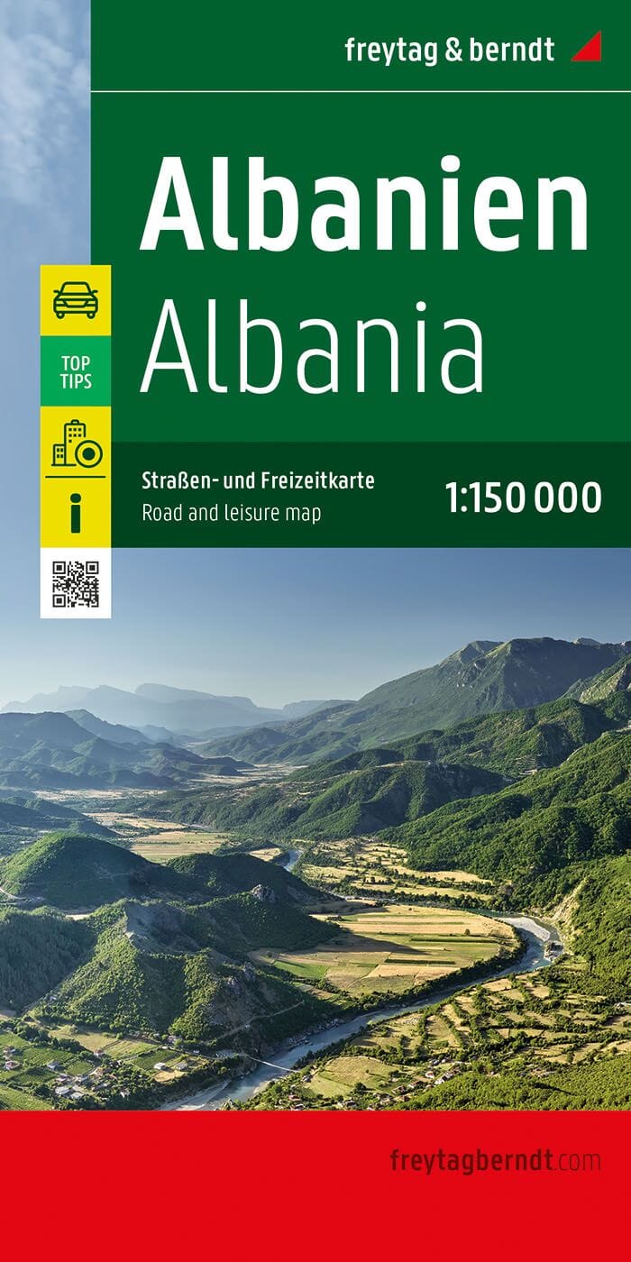 Carte routière - Albanie | Freytag & Berndt carte pliée Freytag & Berndt 