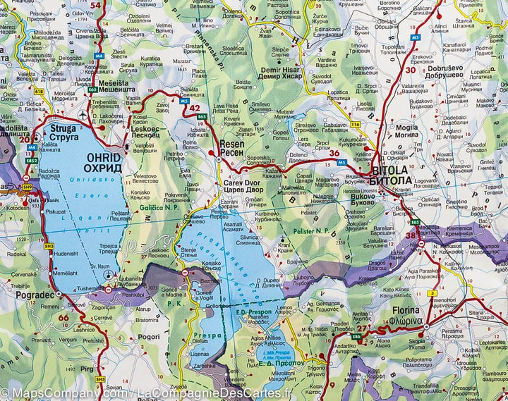 Carte routière - Albanie | Freytag & Berndt carte pliée Freytag & Berndt 