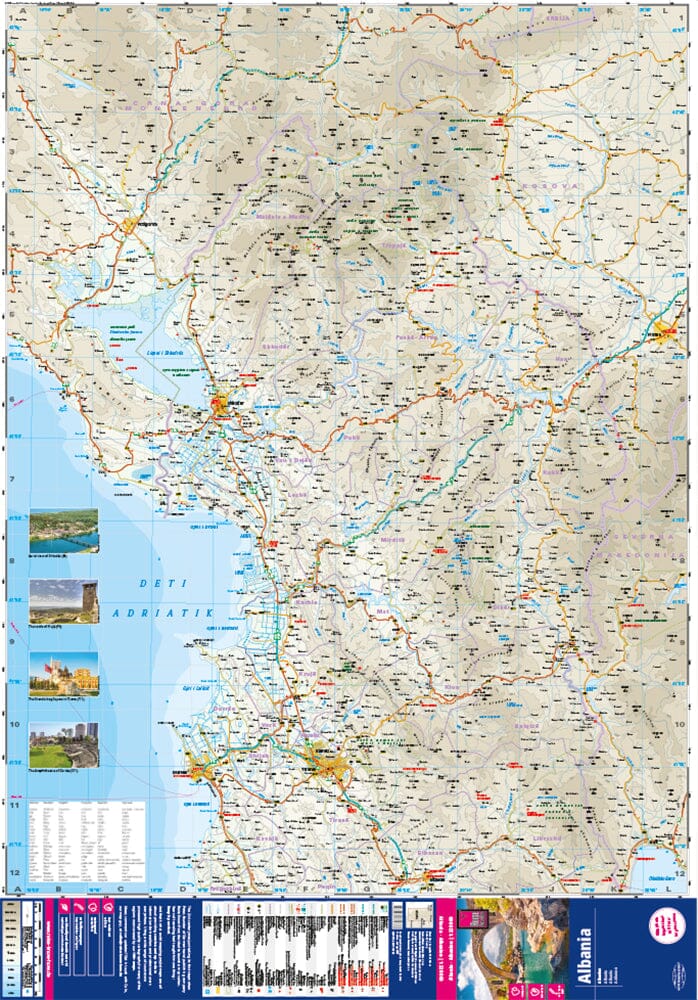 Carte routière - Albanie | Reise Know How carte pliée Reise Know-How 