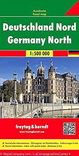 Carte routière de l'Allemagne Nord | Freytag & Berndt - La Compagnie des Cartes